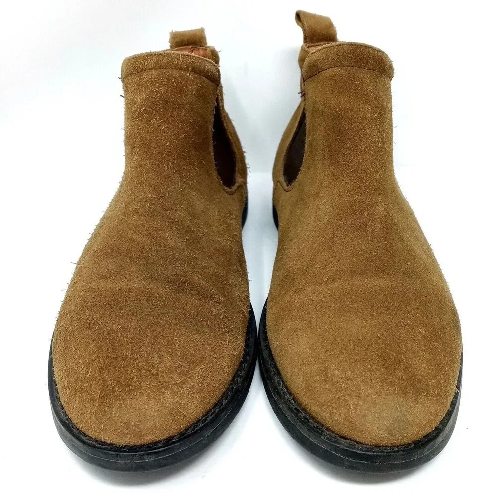 Polo Ralph Lauren Waterbury Oiled Suede Chelsea Boots Men's Size 9.5